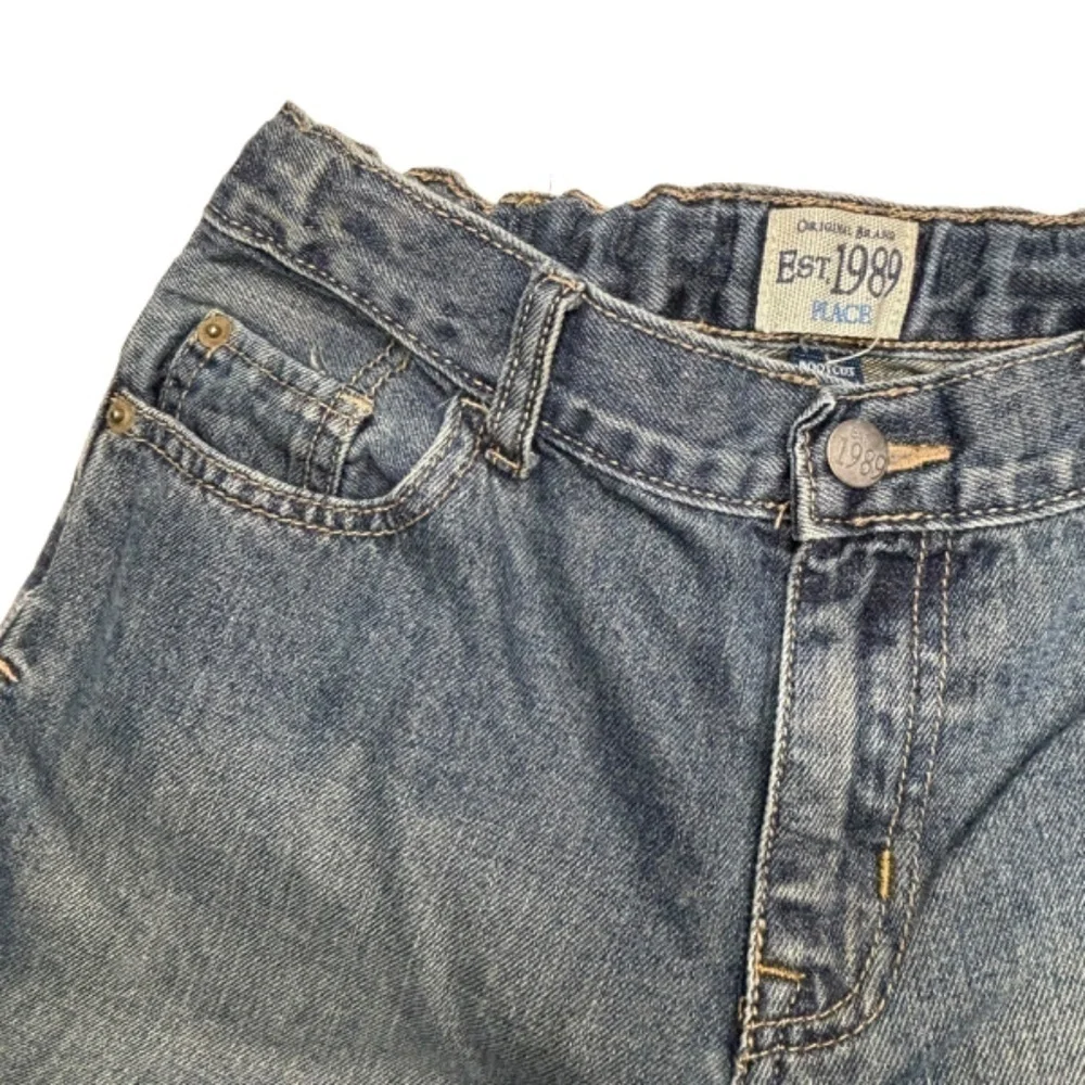 The Childrens Place Boys Jeans Size 12 Husky Bootcut Denim Blue Jeans
